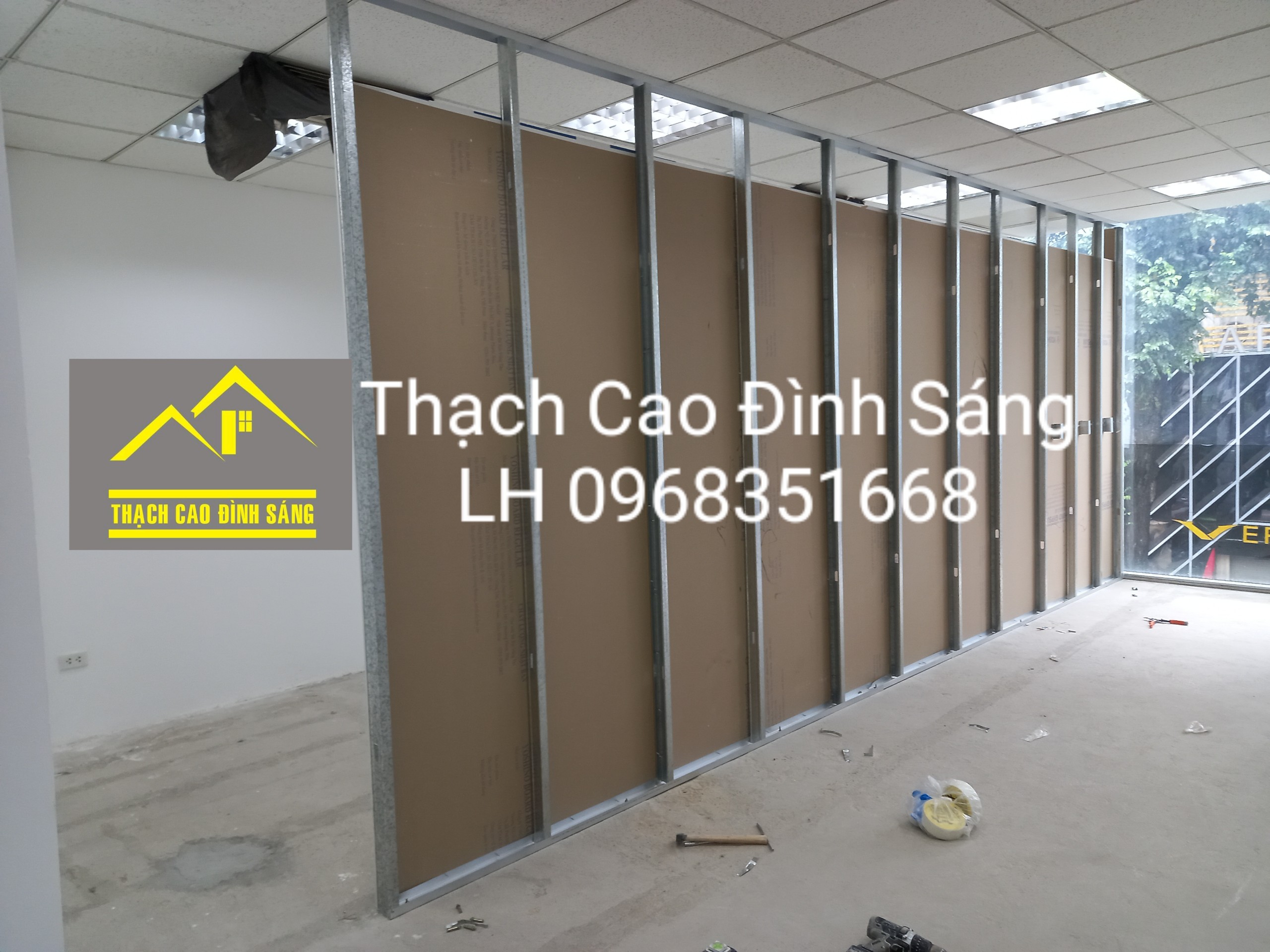 Dịch vụ thi công vách ngăn thạch cao tại Bình Dương - Thạch Cao Giá Rẻ